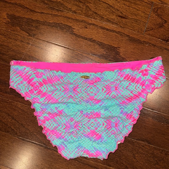 Luli Fama Shock Waves full rouched bikini bottoms M - Picture 3 of 6